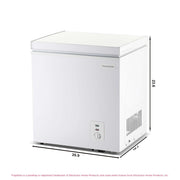Frigidaire 2.1 Cu. Ft. Manual Defrost Chest Freezer, White, Adjustable Thermostat, EFRF200-6COM