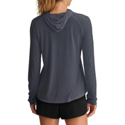 Free Fly W-B-LTHDY-II Women's Lightweight Hoodie II, Bamboo Viscose Blend, UPF 20+ Sun Protection, Storm Cloud, Large
