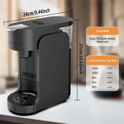 OhhGo Espresso Coffee Machine, Automatic Capsule Brewer with Instant Heat-Up, Black - Easy To Operate