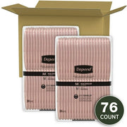 Kimberly Clark 105419700 Depend Women's 76 Ct Fit-Flex Adult Incontinence Maximum Absorbency Underwear, Medium Blush
