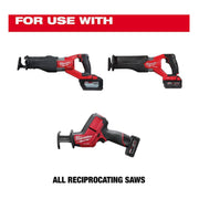 Milwaukee 48-00-5362 Torch 9 in. 8 TPI Nitrus Carbide Teeth Metal Cutting Sawzall Reciprocating Saw Blade (3-Pack)
