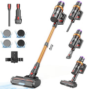 ORFELD JW-30 Cordless Vacuum Cleaner, Lightweight 35KPa Stick Vacuum for Carpet Floor and Pet Hair
