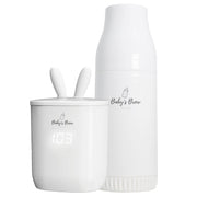 The Baby's Brew Portable Baby Bottle Warmer Pro Set, Dual Heating Modes, Battery-Powered, Leak-Proof Stainless Steel, Smart Sensor Technology, Includes Formula Dispenser