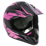 Raider RX2 ATV Helmet, Lightweight Thermoplastic, Integrated Ventilation, Removable Liner, Pink/Black, Assorted Sizes, 2171315