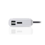 IOGEAR 2-Port USB-C KVM Switch with 4K DisplayPort Output, 4096x2160 60Hz, Plug-and-Play, USB-C Cables Included, Remote Push Button, GCS72CC