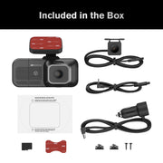 YADA BT534582-6/2 RoadCam AI 3-Channel Dash Cam with AI-Powered Driver Assistance, Front Interior Rear Full-Coverage