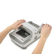 Sizzix Big Shot Manual Die-Cutting and Embossing Machine, 6-Inch Opening, Grey, Compact Portable Design, Includes Platform and Cutting Pads, 667085