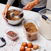 Rubbermaid Brilliance Pantry 7 Piece Set, Clear Airtight Food Storage Containers, Stackable, BPA-Free, Dishwasher Safe