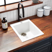 Single Bowl Prep Sink, Top Mount, Granite Composite, 16