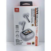 JBL LiveBeam3Sil Live Beam 3 Noise-Canceling True Wireless Earbuds, Silver