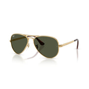 Ray-Ban RB3925 Aviator Max Sunglasses, Gold Metal Frame, Green Crystal Lenses, Unisex, 58mm