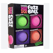 NeeDoh Teenie Sensory Stress Relieving Fuzz Balls, Multicolor, 4 Pack
