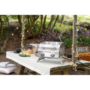 Megamaster 820-0033M 2-Burner Tabletop Propane Gas Grill, Stainless Steel