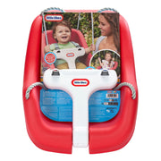 Little Tikes 2-in-1 Snug N Secure T Bar Toddler Swing, Red, Ages 9 Months to 4 Years, Supports Up to 50 lbs, 664946