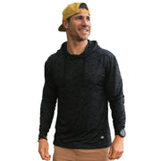 BURLEBO Performance Hoodie - Black Camo - 2XL
