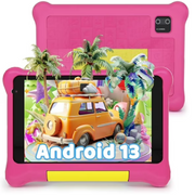 aeezo 7-Inch Kids Tablet, Android 5GB RAM + 32GB ROM, 128GB Expansion, HD Screen, Wi-Fi, Kids Tablet with Parental Control - Pink
