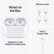 Apple AirPods Pro 2 White With USB-C Charging Case In Ear Headphones MTJV3AM/A - C
