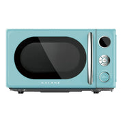 Galanz GLCMKA07BER-07 0.7 Cu ft Retro Countertop Microwave Oven, 700 Watts, Blue
