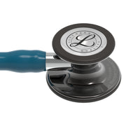 3M Littmann Cardiology IV Stethoscope, High Polish Smoke Chestpiece, Caribbean Blue Tube, Mirror Stem, 27 in, 6234