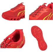 EXNOVFC Women's Wide Width Walking Shoes, Slip-Resistant EVA Sole, Breathable Mesh Upper, Grey, Size 5.5 US