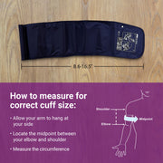 A&D Medical UA-660 One Touch Blood Pressure Monitor, Wide Range Cuff 8.6-16.5 in, Digital LCD Display, Battery Powered, Includes Travel Bag