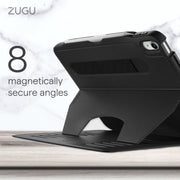 ZUGU Case Slim Protective Tablet Case for Apple iPad 10.2 Inch 7th/8th/9th Generation, Magnetic Stand with 8 Angles, 5 Ft Drop Protection, Sleep/Wake Cover, Elastic Pencil Pocket, Black, ZG-M-102BLK