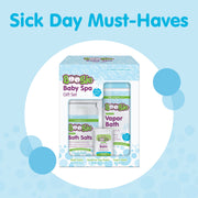 Eleeo Brands Boogie Baby Spa Gift Set with Vapor Bath, Soothing Bath Salts, Head-to-Toe Balm Stick, Eucalyptus Scent