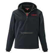 Striker Renegade Men's Durable Windproof Breathable Water-Repellent Outdoor Pullover with Adjustable Hood, Black, Medium, 3214103