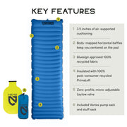 NEMO Equipment Quasar 3D Lightweight Sleeping Pad - Insulated Long Wide (76