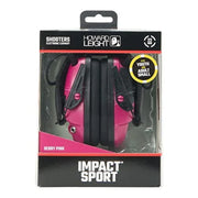 Howard R-02533 Leight Impact Sport Electronic Earmuffs with Auxiliary Input, Pink