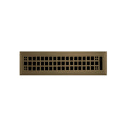 Mission Brass Floor Register - Antique Brass 2-1/4