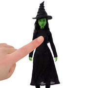 Mattel Wicked Singing Elphaba Fashion Doll, 11-Inch, Posable with Removable Black Dress and Accessories, Plays Defying Gravity JLG48
