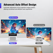 Magcubic HY450 Ultra Short Throw Smart Projector, Native 1080P, 4K Support, 900 ANSI Lumens, Auto Focus & Correction, WiFi 6, Bluetooth 5.4, Dual HIFI Speakers