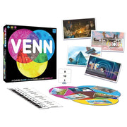 USAopoly VENN Board Game, Party Game with Clue-Based Gameplay, Cooperative and Competitive Modes, Ages 10+, 2+ Players, 30+ Minute Playtime