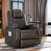 Homall T-LR84LMP0 Power Lift Recliner Chair with Full-Body Massage and Heating, Ergonomic PU Leather, Black