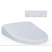 TOTO SW4736AT40#01 S7A Washlet Elongated Electric Heated Bidet Seat with Contemporary Lid in Cotton White