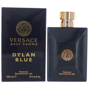 Versace Pour Homme Dylan Blue Bath and Shower Gel, Woody Aromatic Fragrance, 8.4 oz, 721027