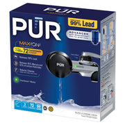 PUR Plus Faucet Mount Water Filtration System, Black & Chrome, PFM200B