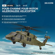 Bruce & Shark F949S K170 RC Helicopter Black Hawk UH-60L 4-Channel Flybarless with Adjustable Left & Right, Green
