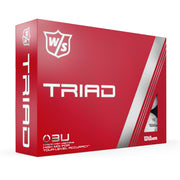 Wilson Staff Triad Golf Balls, High MOI Design, Ultra-Thin Cast Urethane Cover, White, 12-Pack, WG2004903W