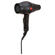Turbo Power 3200MB Twin Turbo 3200 Plus Matte Black 324 Professional Ionic Hair Dryer, 1900W, Anti-Static Technology