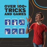 ZipString Aracna Handheld String Launcher, Glow-in-the-Dark Webshooter, USB-C Rechargeable, Over 100 Tricks, Ages 8+