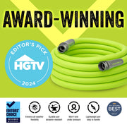 Flexzilla HFZG5100YWR Premium Grade Garden Hose, 5/8 in. x 100ft., Hybrid Polymer, ZillaGreen