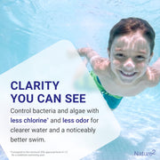 Nature2 Express Pool Sanitizer Cartridge, Mineral Sanitization with Silver and Copper, Compatible with Above Ground and Inground Pools up to 25,000 Gallons, W28175