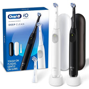 Oral-B 990363556 iO Series 2 Electric Toothbrush, Pure White & Night Black, 2 Ct, 3 Heads