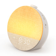 Dreamegg Sunrise Alarm Clock with White Noise Sound Machine, 29 Soothing Sounds, 10 Ambient Night Lights, Digital Wake Up Light for Adults and Kids, White, D66A
