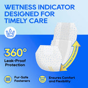 Absorlution LLC Honey Care All-Absorb Disposable Male Dog Wrap, Super Absorbent, Breathable, Small 12-18 in Waist, 50 Count