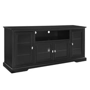 Walker Edison HD70C32BL Furniture Company Black Entertainment Center