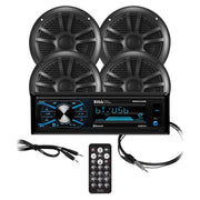 Boss Audio MCBK634B.64 AM/FM MP3 Mechless Receiver with Bluetooth and 4 Speakers - Black