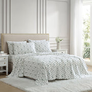 Lenox Flannel Sheet Set, 6-Piece, 100% Cotton, Pine Trees Green, Queen, 990437134